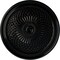 Ekena Millwork Trinity Ceiling Medallion (Fits Canopies up to 3"), Hand-Painted Black Pearl, 22"OD x 1 3/4"P CM22TNBPS - alternate 1